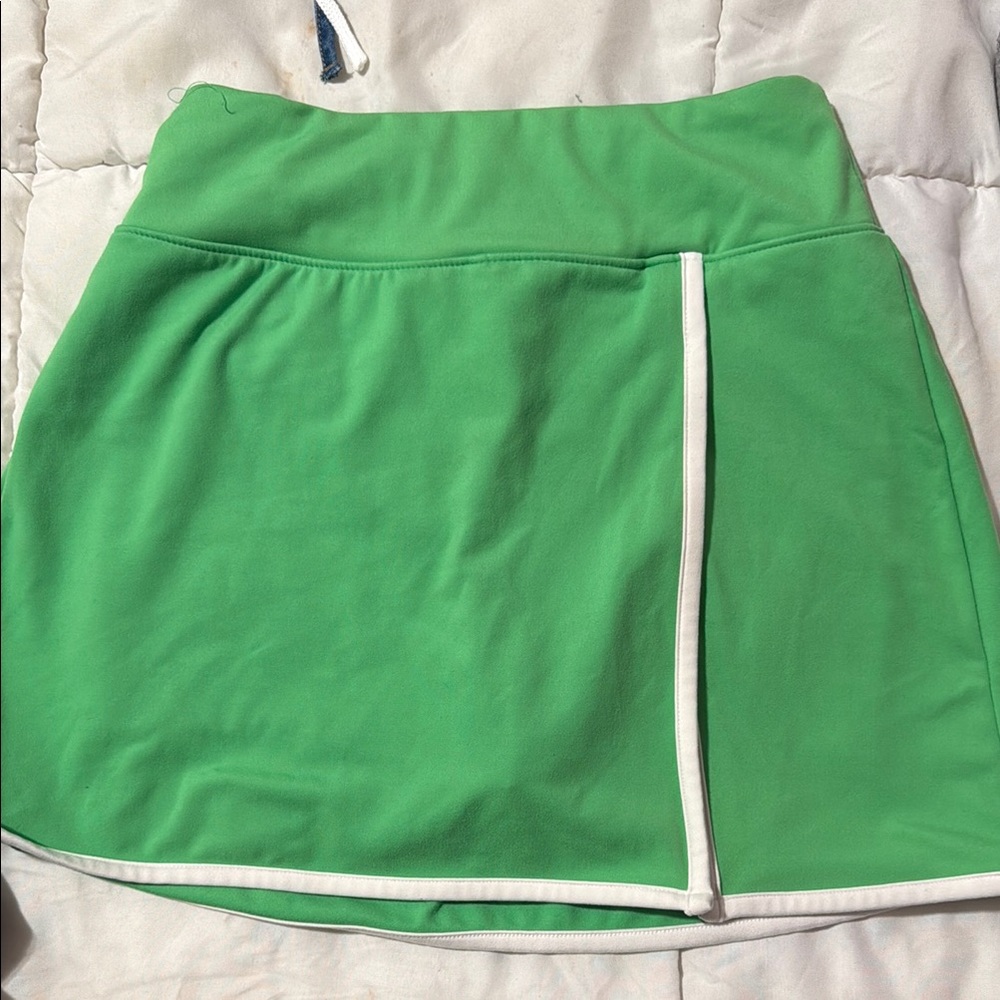 Wild Fable Green Skirt with White Trim